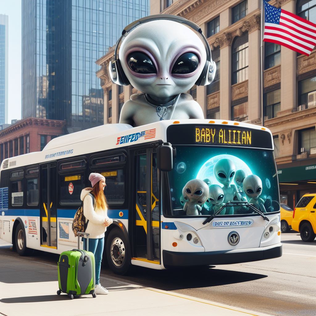 baby alien fan bus video